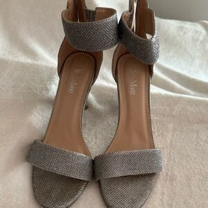 Elegant Silver Women's Heels